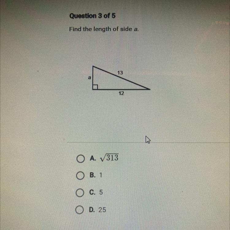 Find the length of side a.-example-1