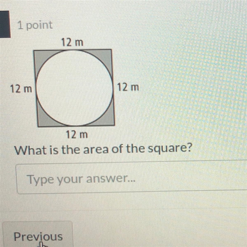 What is the area of the square? What’s the area of the circle-example-1