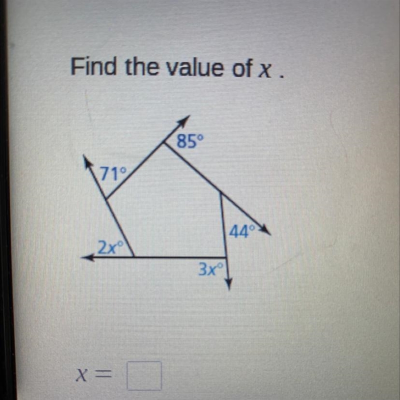 Find the value of x - please help!-example-1