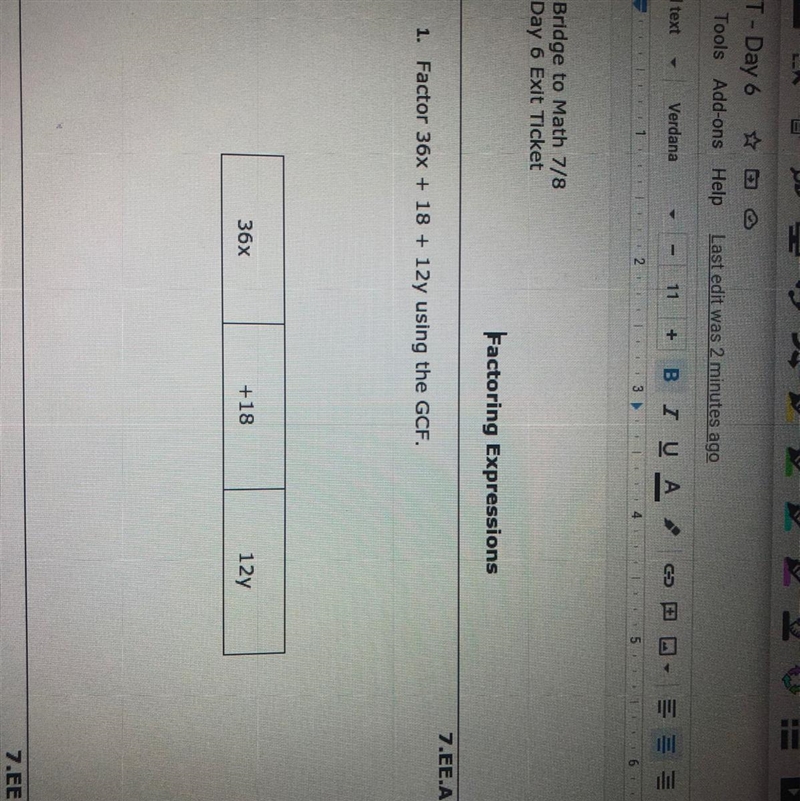 Factor 36x + 18 + 12y using GCF HURRY!!!!-example-1