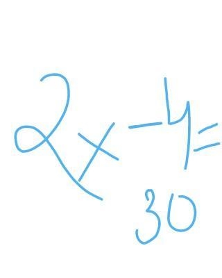 2x - 4 = 30 ​-example-1