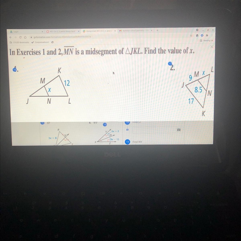 Can you guys help me find x for both-example-1