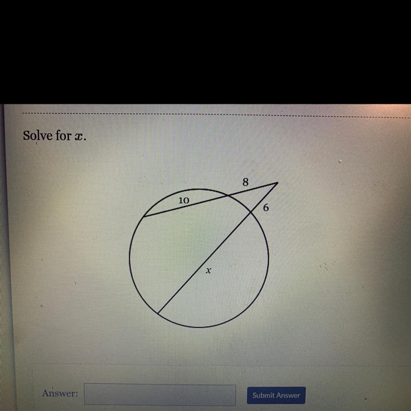 Solve for x. Help me out because I haven’t been paying attention all year-example-1