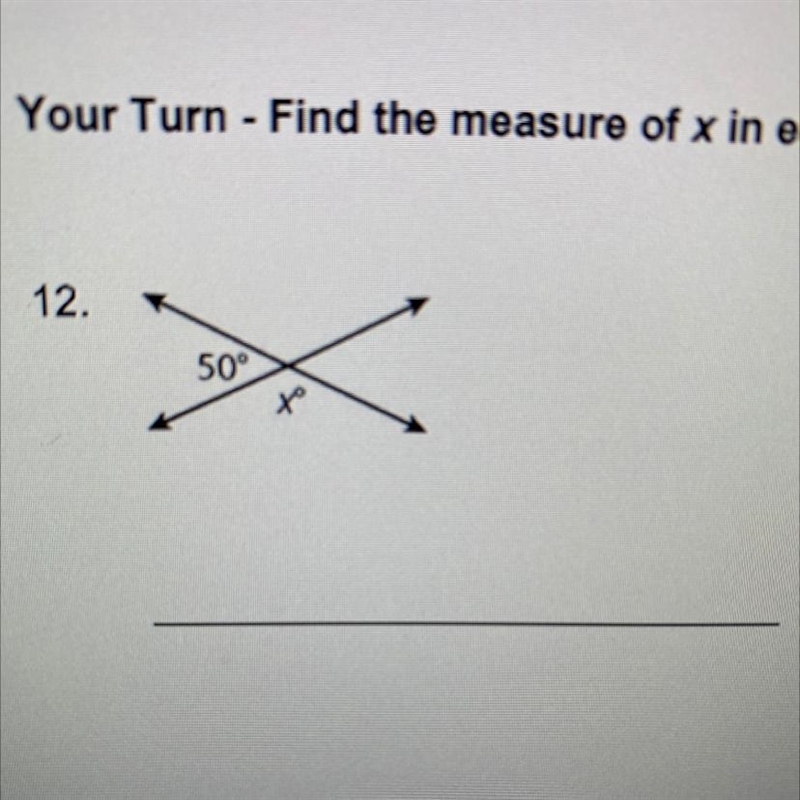 Find the measure of x in each figure.-example-1