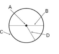 Helppppp Label the parts of the circle below. Write the correct letter next to the-example-1