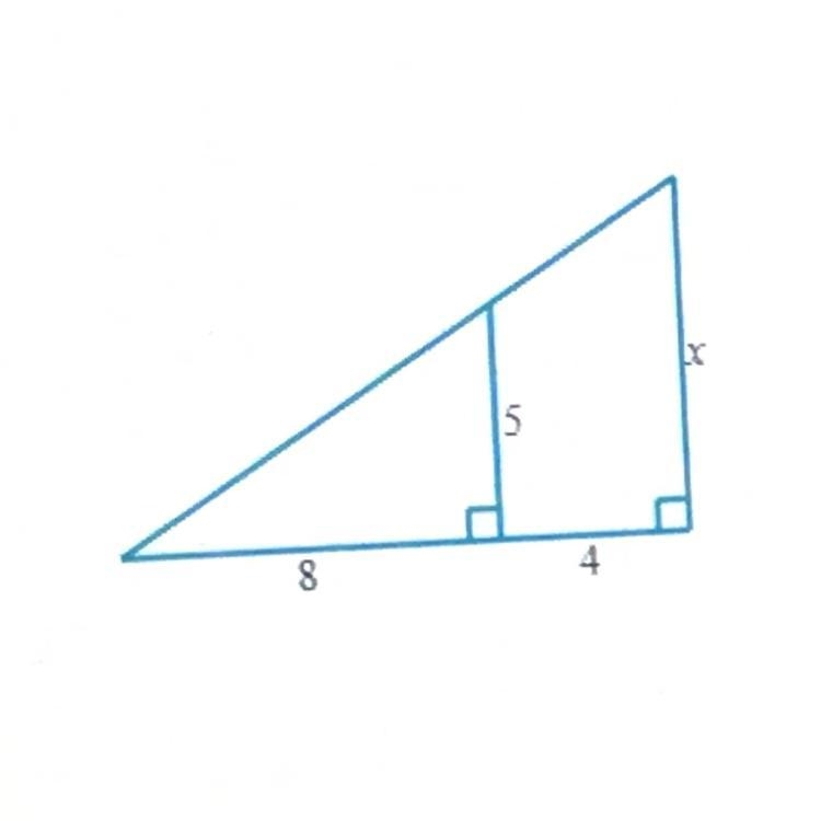 Find the length of x plsss-example-1