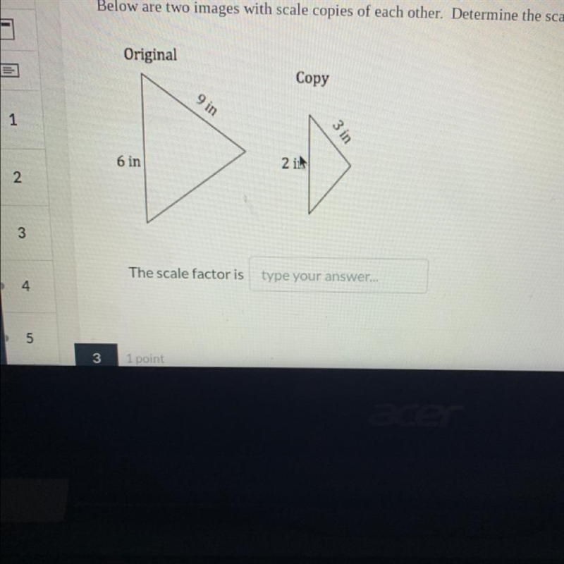 Below are two images with scale copies of each other. Determine the scale factor for-example-1