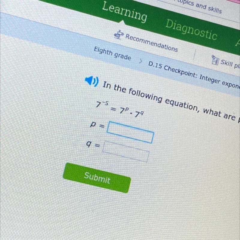 Plz help me and give me the right answer cause I only need to get on 90 on ixl and-example-1