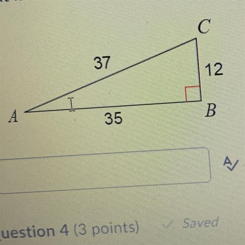 What is the value of tan C? Leave your answer as a fraction. Help please!!-example-1