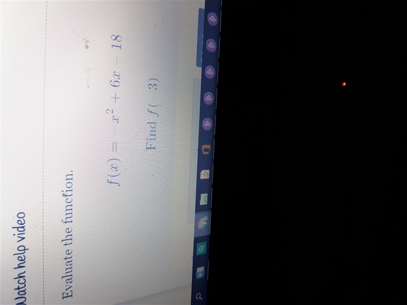 F (x) = -x² + 6x - 18 Find f (-3)-example-1