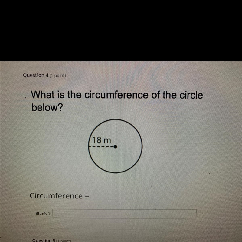 What is the circumference of the circle below?-example-1