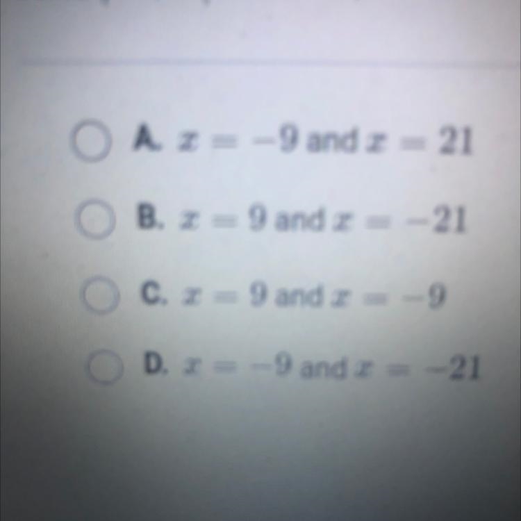 Solve |x +6| – 7 = 8.-example-1