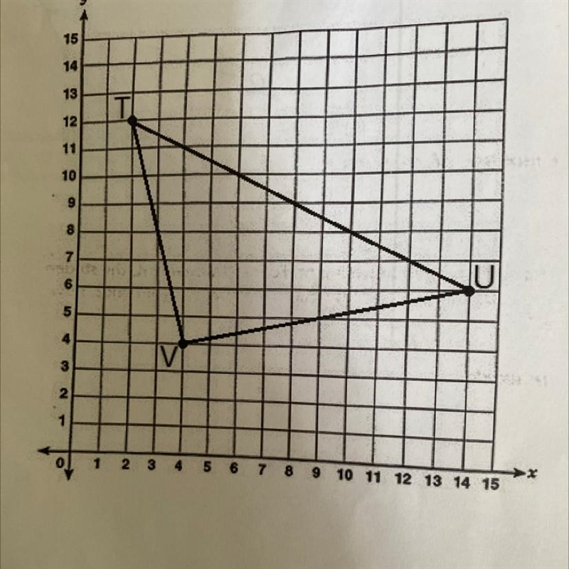 (a) Construct, using a compass and straightedge, the midpoint of UV and label it M-example-1