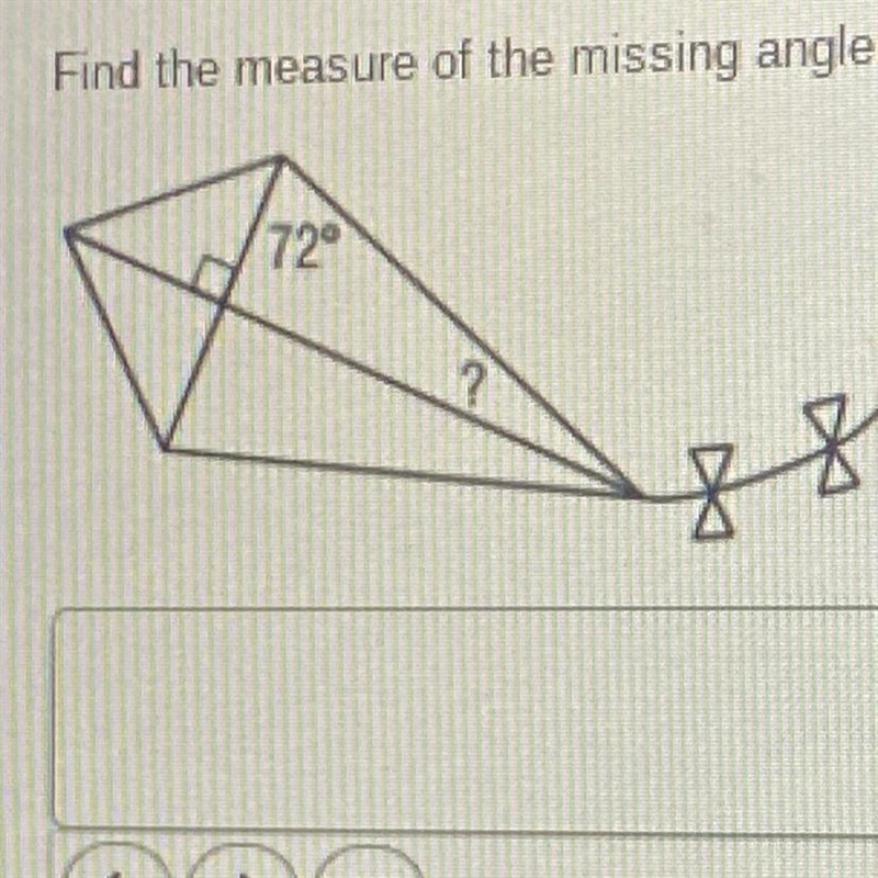 Find measure of missing angle-example-1