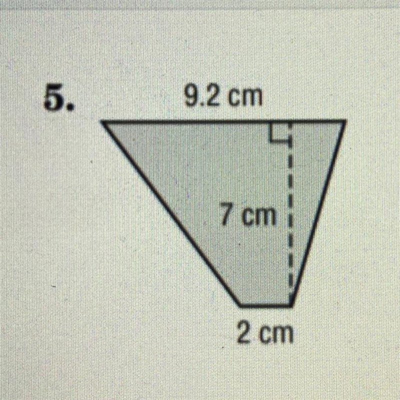 5. Find the area of trapezoid Please help-example-1