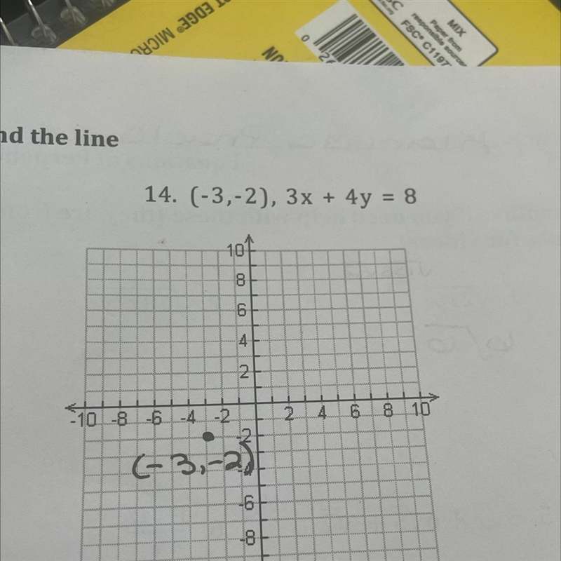 How do i find the shorted distance between the point and the line-example-1