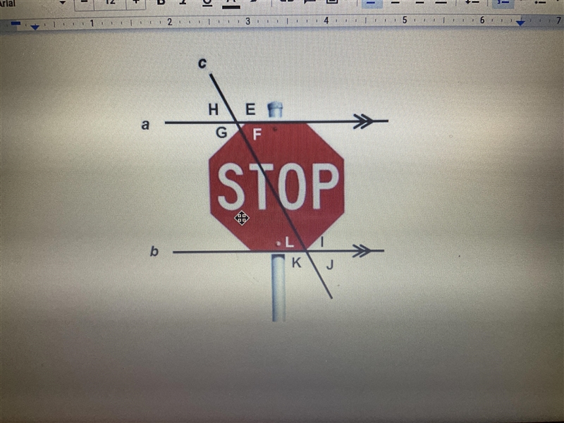 HELP QUICKLY,100 POINTS!!! A) The stop sign is a regular octagon, so the measure of-example-1