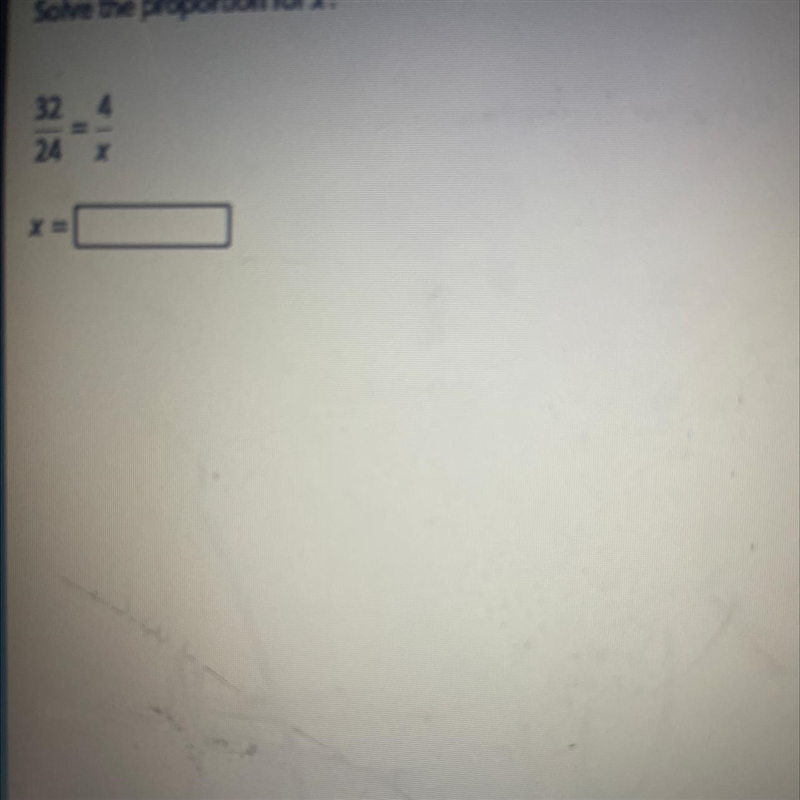 Solve the proportion for x-example-1