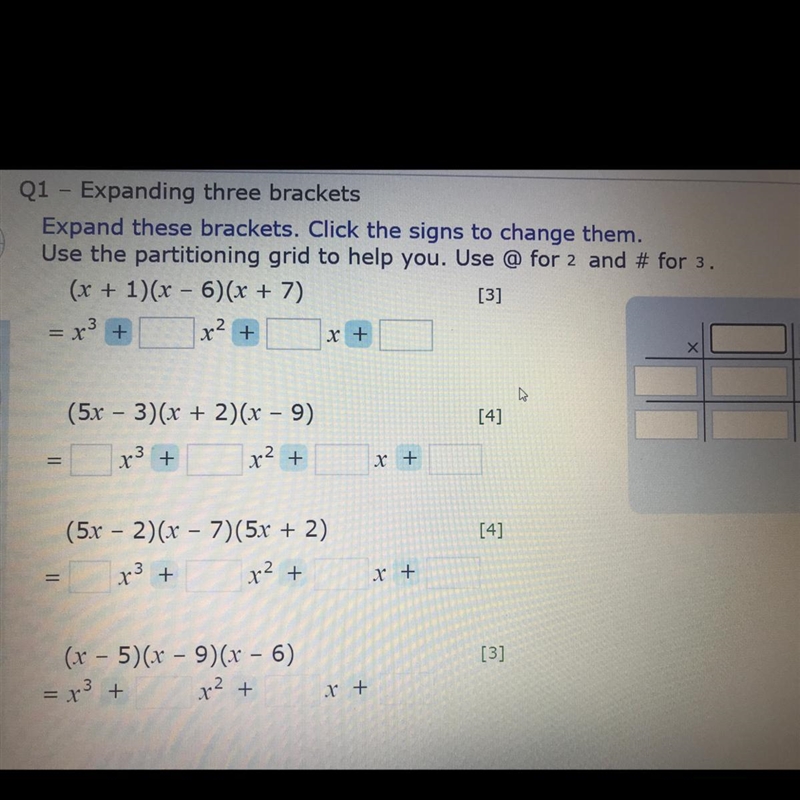 Can someone please help me with this expanding brackets problem ? Quick ! I will give-example-1