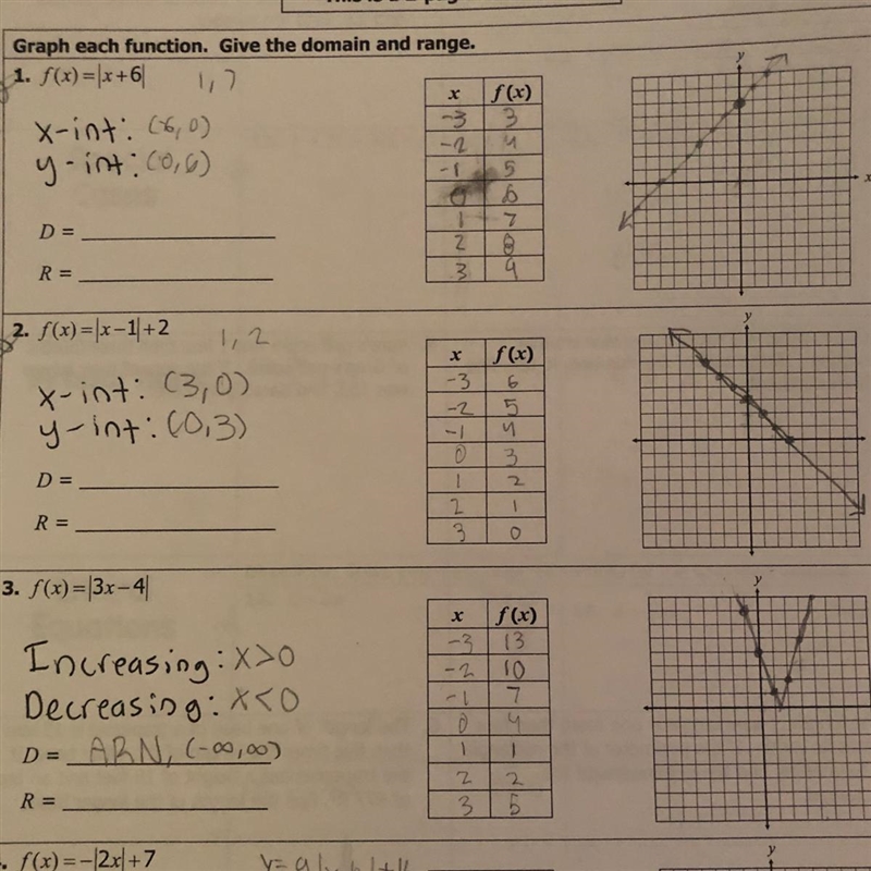 {ALGEBRA} What’s the domain and range of these graphs?-example-1