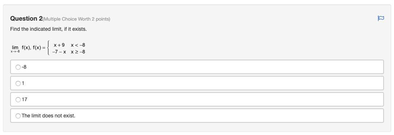 Find the indicated limit, if it exists.-example-1