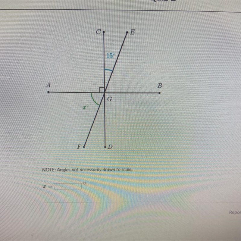 (15 points) NOTE: Angles not necessarily drawn to scale.-example-1