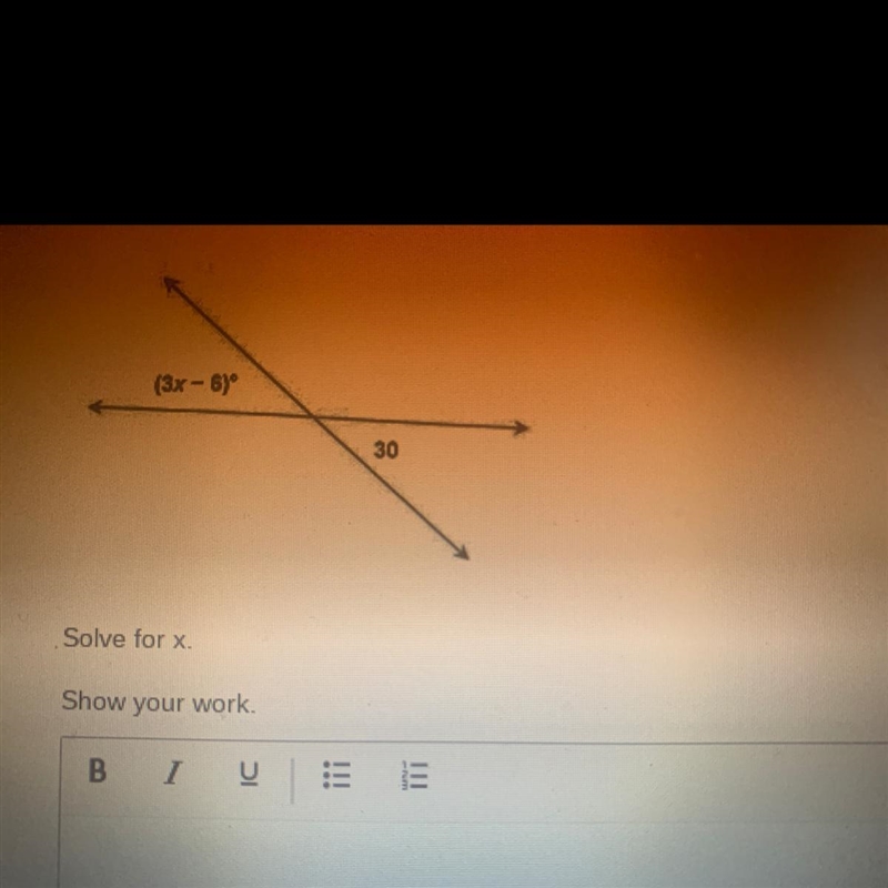 Solve for x Show your work-example-1