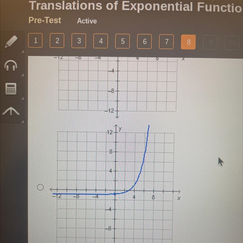 Which is the graph of g(x) = 2x – 1 + 3?-example-1