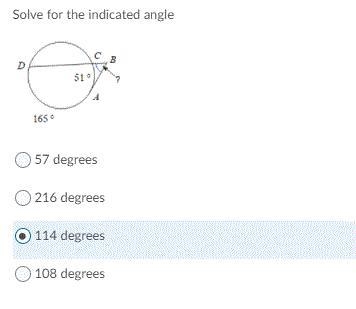 Solve for angle..........-example-1