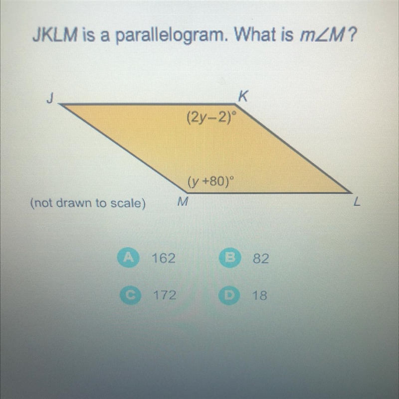 JKLM is a parallelogram. what is m-example-1