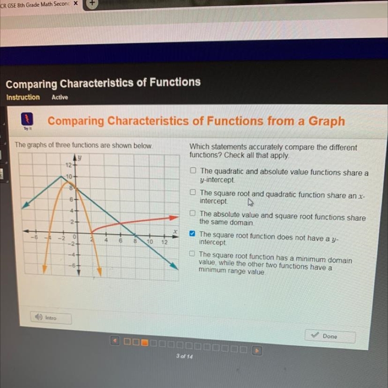 PLEASE HELP- Which statements accurately compare the different functions check all-example-1