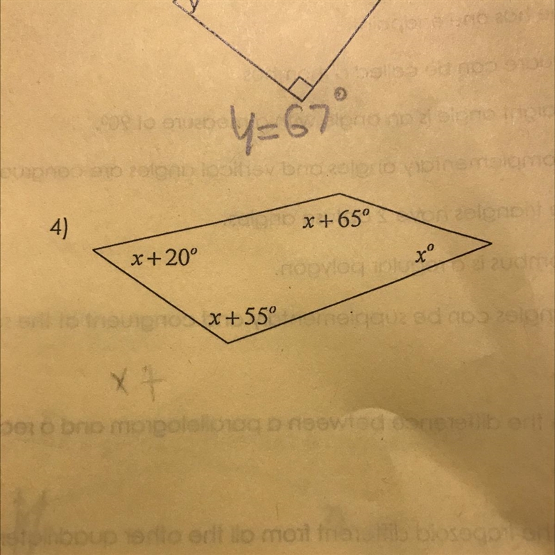 #4. Find the missing angle measures-example-1