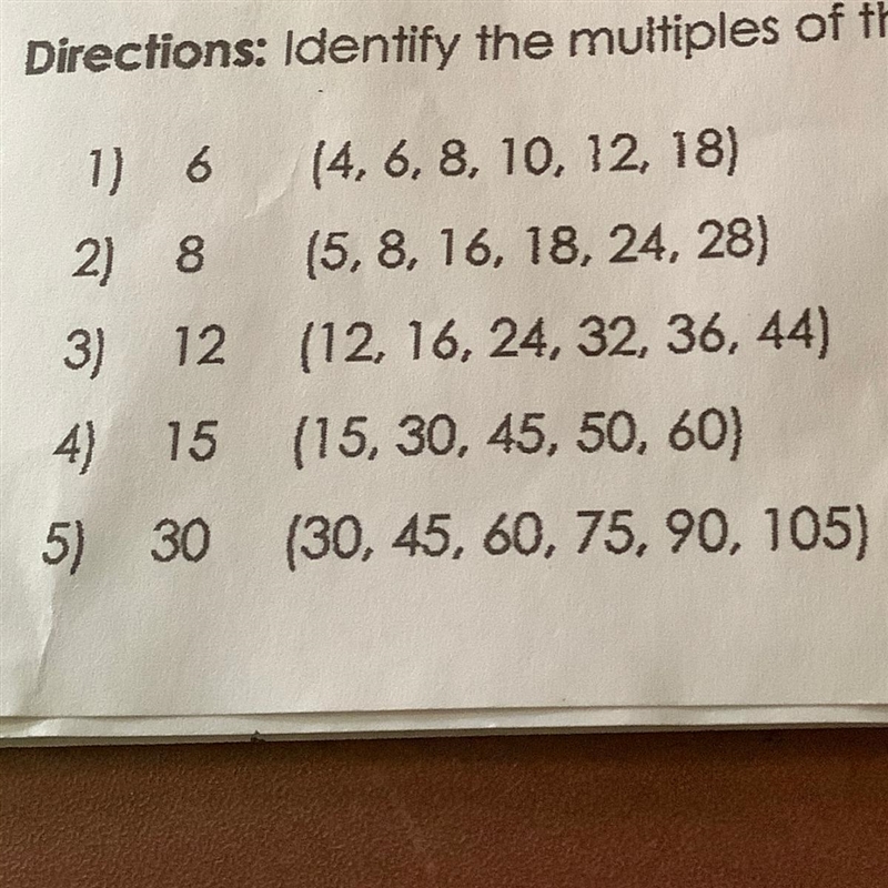 Identify the multiples of the given numbers.-example-1