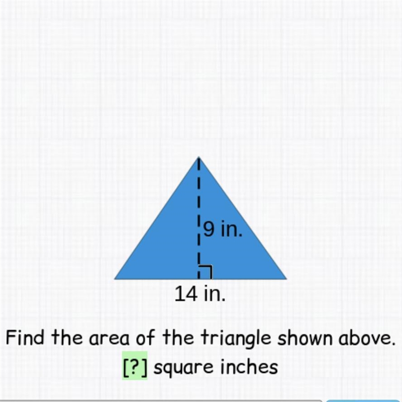 Find the area of the triangle shown above-example-1