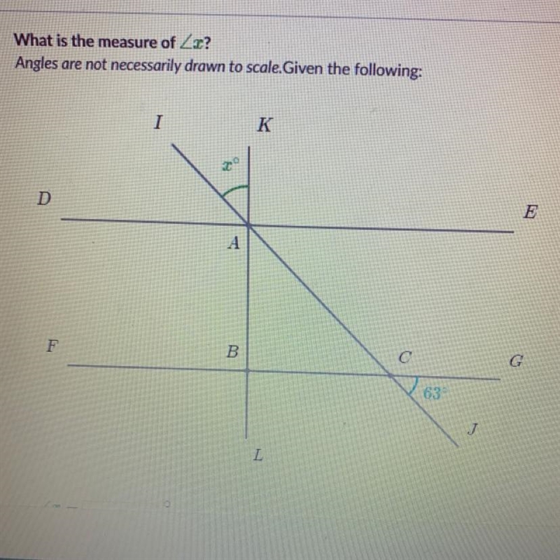 What is the measure of x?-example-1