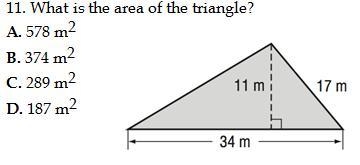 What is the area of the triangle?-example-1