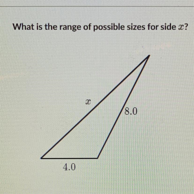 What is the range of possible sizes for x?-example-1