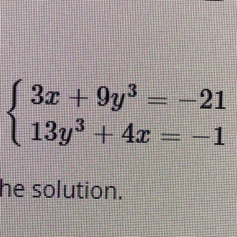 I need to solve this with substitution and have it in an ordered pair... help!-example-1