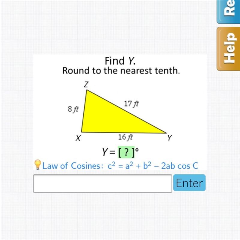 Find y. round to the nearest tenth-example-1