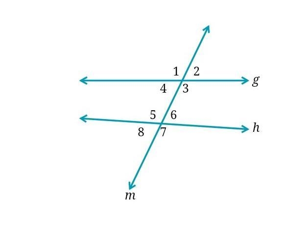 Alternate exterior angles, corresponding, interior ​-example-1