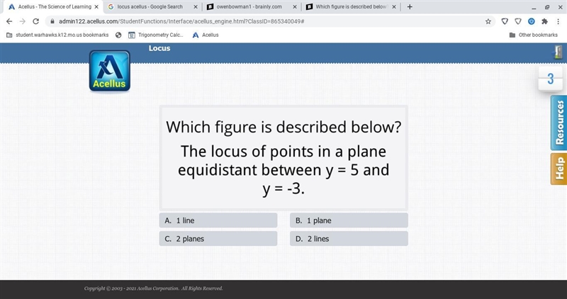 The locus of points in a plane-example-1