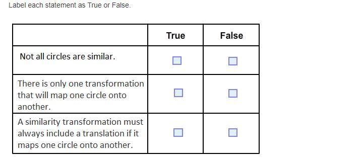 Label each statement as True or False.-example-1