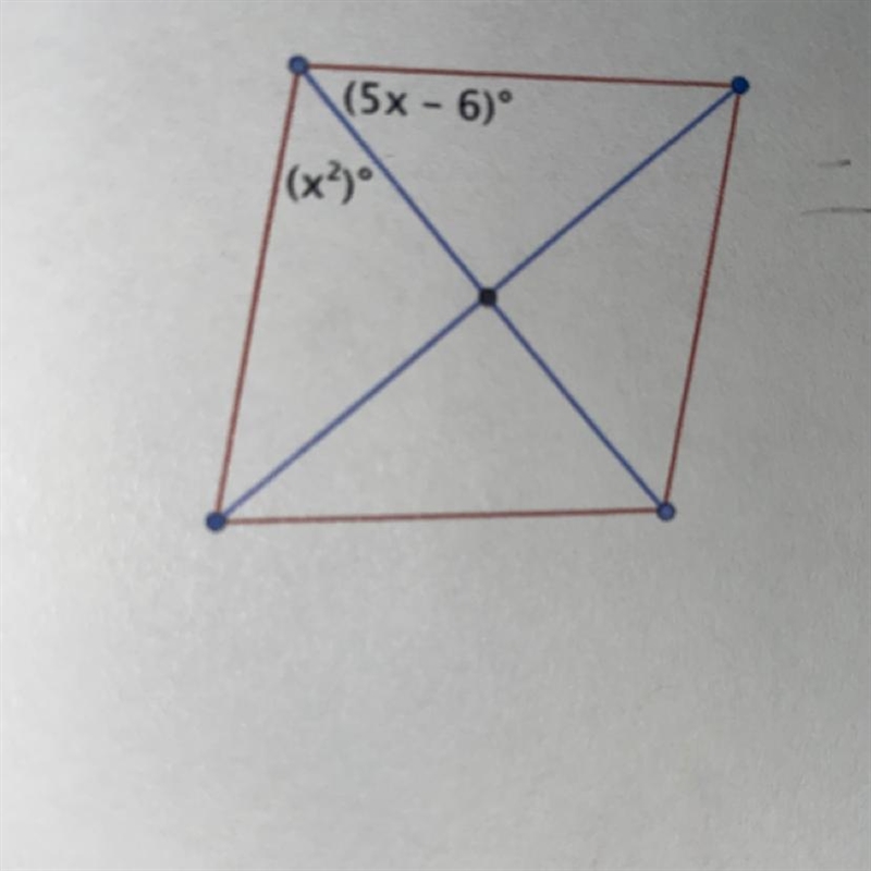 (this is a rhombus btw) for what value of x is the figure the given special parallelogram-example-1