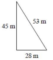 State if the triangle is a right triangle. (Remember that the largest value is always-example-1