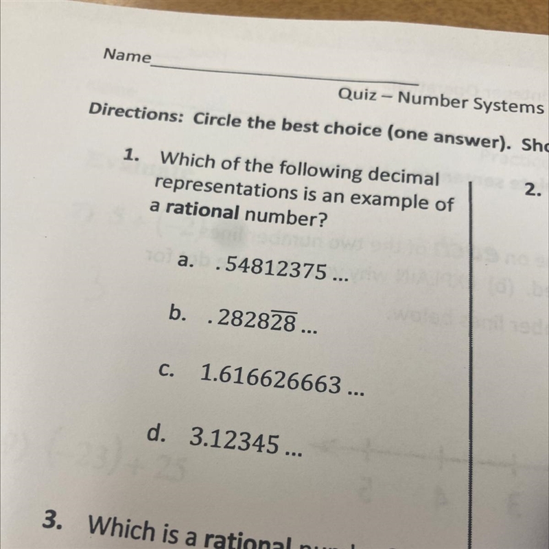 Which of the following decimal representations is an example of a rational number-example-1