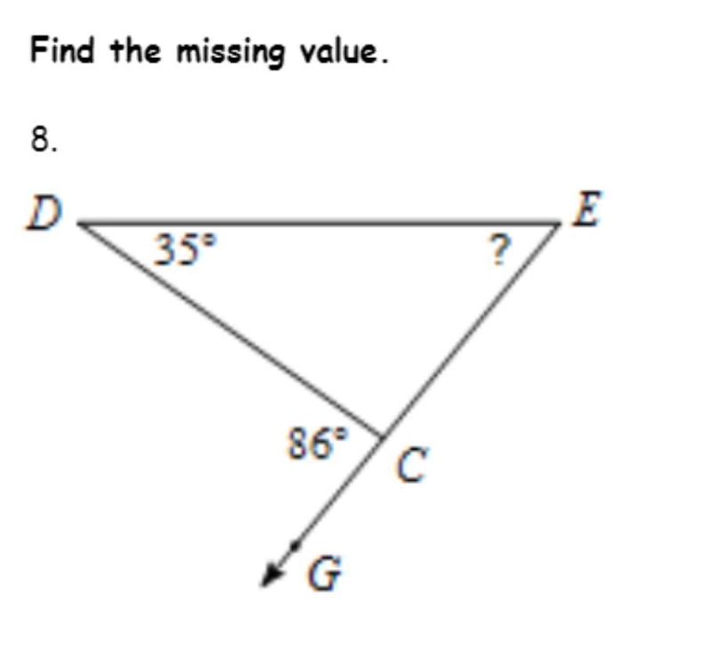 Find the missing value and please show how-example-1