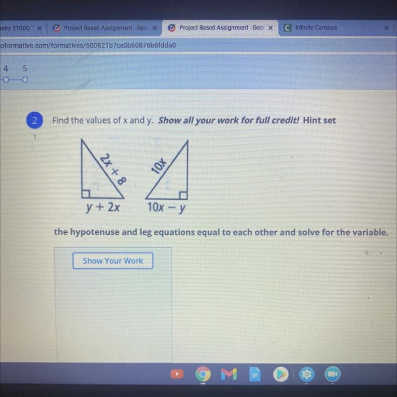 Find the values of x and y-example-1