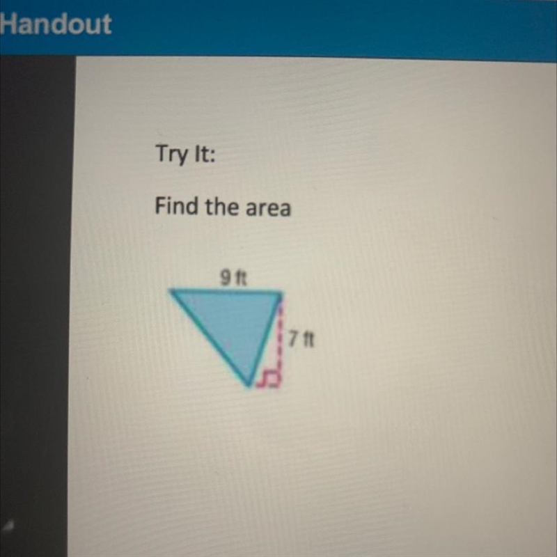 Help I need to find the area????!!!?!?!?-example-1