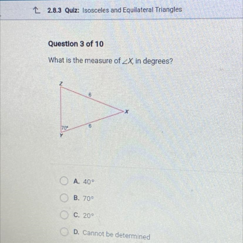 What is the measure of triangle X in degree-example-1