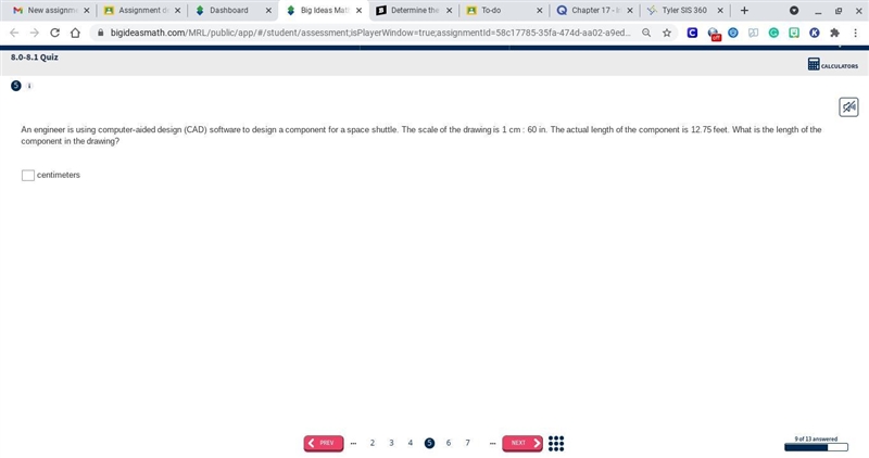 What is the length of the component in the drawing? HELP-example-1